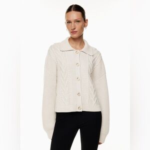 Aritzia Emporia Beige Wool Cardigan Size Small